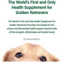 WoofWell Golden Retrievers Health Support Bacon Flavored Soft Chews Dog Supplement, 60 Count -Pet Wellness 279263 PT3. AC SS1800 V1615246010