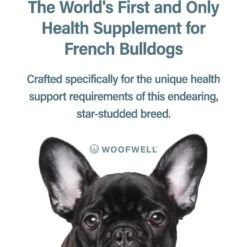WoofWell French Bulldog Health Support Bacon Flavored Soft Chews Dog Supplement, 30 Count -Pet Wellness 279265 PT3. AC SS1800 V1615244262