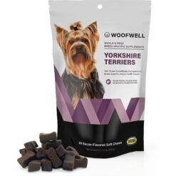 WoofWell Yorkshire Terriers Health Support Bacon Flavored Soft Chews Dog Supplement, 30 Count