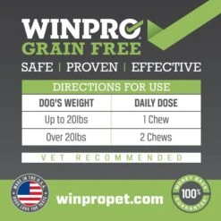 WINPRO Pet Hip & Joint Soft Chews Dog Supplement -Pet Wellness 279474 PT5. AC SS1800 V1659567349