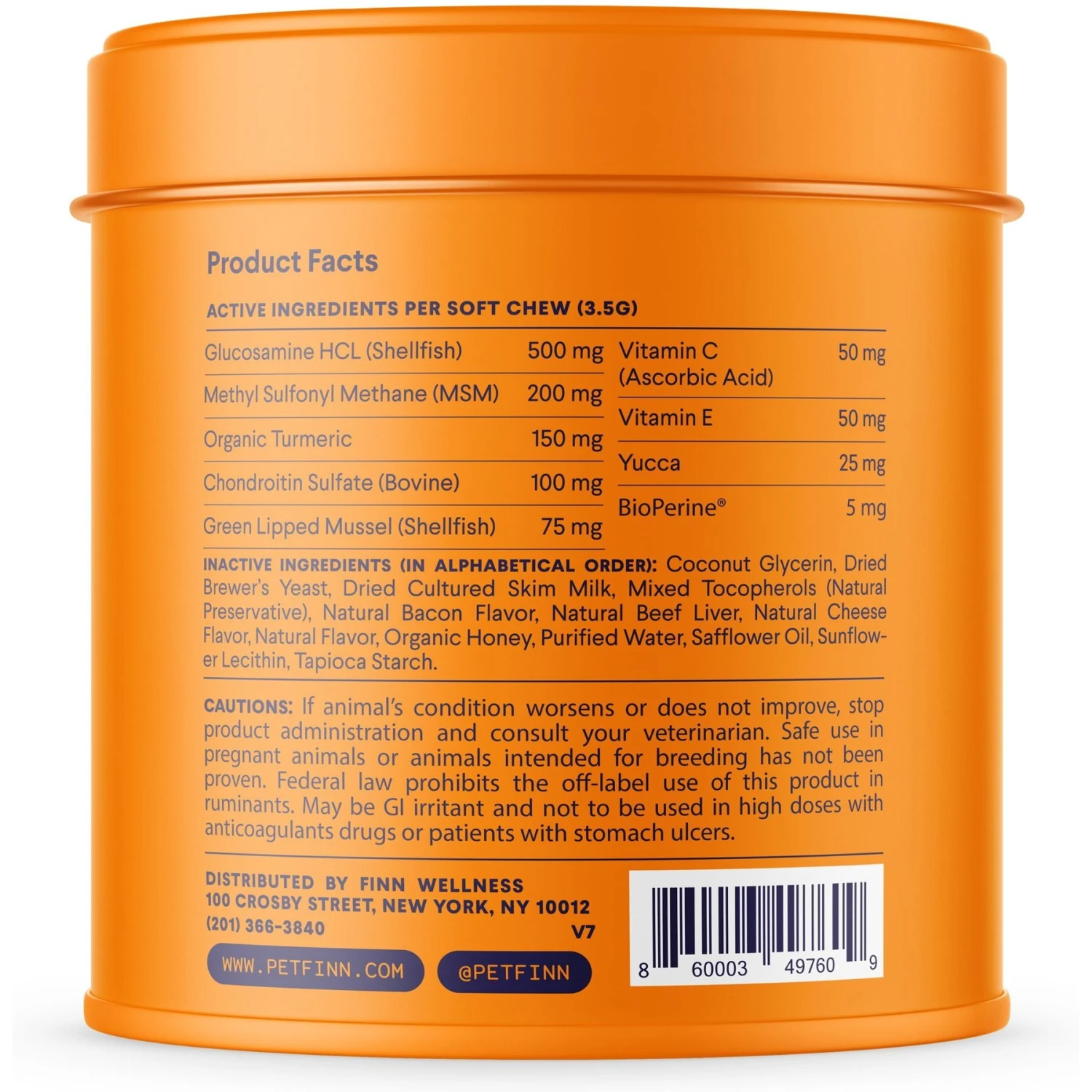 Finn Hip & Joint Dog Supplement, 90 Count 3 Finn Hip & Joint Dog Supplement, 90 Count - Image 3