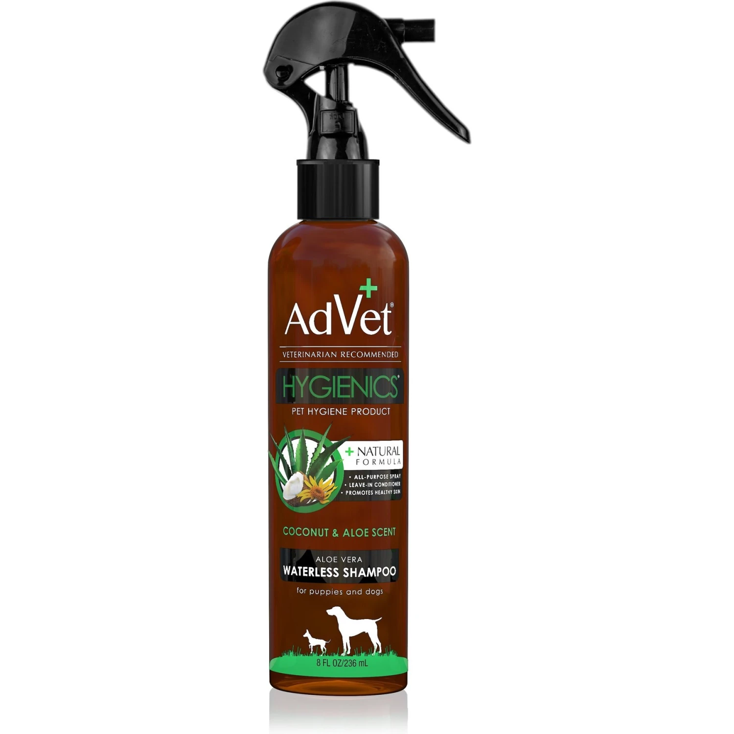 AdVet Hygienics Aloe Vera Waterless Dog Shampoo 1 AdVet Hygienics Aloe Vera Waterless Dog Shampoo