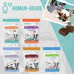 PETIPET Turmeric Bars Inflammation & Allergy Complex Plant Based Dog Supplement -Pet Wellness 280557 PT2. AC SS1800 V1616017008