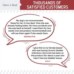 Chew + Heal Cranberry Support Urinary Tract Supplement For Dogs -Pet Wellness 280564 PT3. AC SS1800 V1686591428