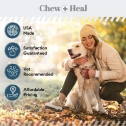 Chew + Heal Digestive Enzymes & Probiotics Supplement For Dogs 13 Chew + Heal Digestive Enzymes & Probiotics Supplement For Dogs -Pet Wellness 280566 PT5. AC SS1800 V1686337888