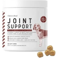 Chew + Heal Hip & Joint Dog Supplement, 120 Count