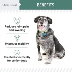 Chew + Heal Senior Hip & Joint Dog Supplement -Pet Wellness 280572 PT2. AC SS1800 V1685627357
