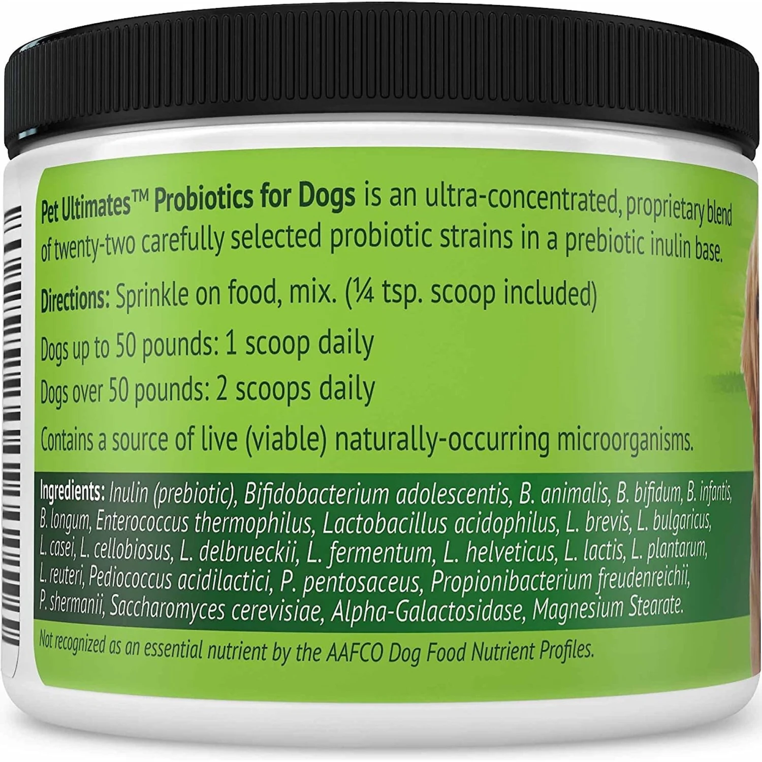 Pet Ultimates Probiotics Dog Supplement, 4.83-oz Jar 2 Pet Ultimates Probiotics Dog Supplement, 4.83-oz Jar - Image 2