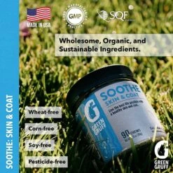 Green Gruff Soothe Skin & Coat Health Salmon Flavor Soft Chew Dog Supplement -Pet Wellness 286347 PT4. AC SS1800 V1619818326