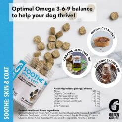 Green Gruff Soothe Skin & Coat Health Salmon Flavor Soft Chew Dog Supplement -Pet Wellness 286347 PT6. AC SS1800 V1619818628