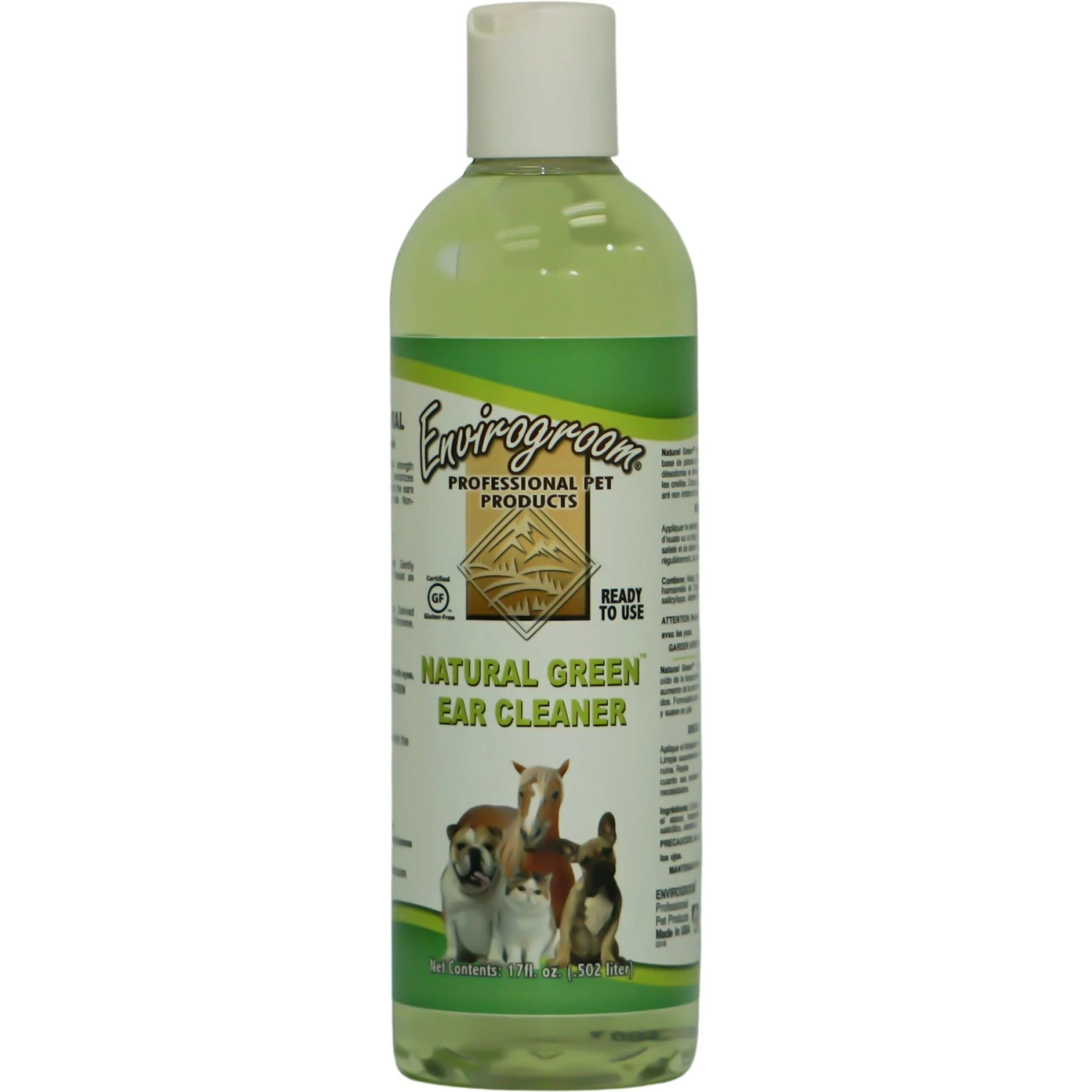 Envirogroom Natural Green Ready-To-Use Dog & Cat Ear Cleaner, 17-oz Bottle 1 Envirogroom Natural Green Ready-To-Use Dog & Cat Ear Cleaner, 17-oz Bottle