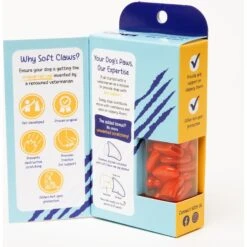Soft Claws Dog Nail Caps, 40 Count, Red -Pet Wellness 286426 PT2. AC SS1800 V1620698588
