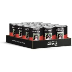 American Journey Beef Recipe Grain-Free Canned Dog Food 12 American Journey Beef Recipe Grain-Free Canned Dog Food -Pet Wellness 287343 PT3. AC SS1800 V1696608329