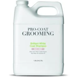Pro-Coat Grooming Brilliant White Coat Milk & Honey Dog Shampoo, 1-gal Bottle