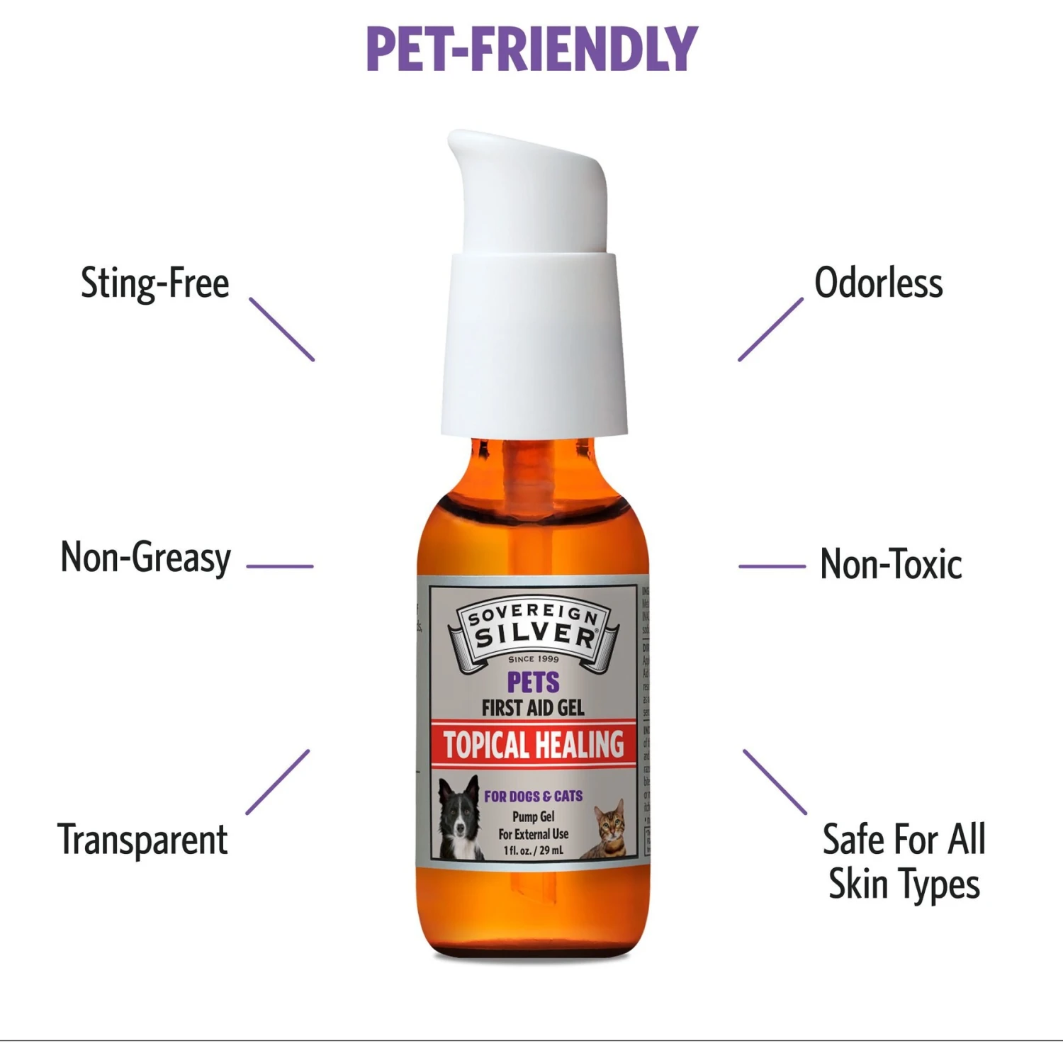 Sovereign Silver Pets First Aid Gel For Dogs & Cats, 1-oz Bottle 4 Sovereign Silver Pets First Aid Gel For Dogs & Cats, 1-oz Bottle - Image 4