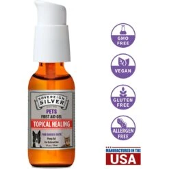Sovereign Silver Pets First Aid Gel For Dogs & Cats, 1-oz Bottle 9 Sovereign Silver Pets First Aid Gel For Dogs & Cats, 1-oz Bottle -Pet Wellness 289051 PT6. AC SS1800 V1689614738