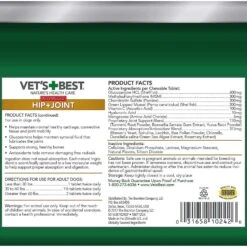 Vet's Best Advanced Chewable Tablets Joint Supplement For Dogs & Vet's Best Aches + Pains Vet Formulated For Dog Occasional Discomfort Hip & Joint Support Chew Supplement For Dogs -Pet Wellness 289281 PT2. AC SS1800 V1618610233