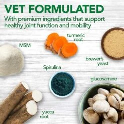 Vet's Best Advanced Chewable Tablets Joint Supplement For Dogs & Vet's Best Aches + Pains Vet Formulated For Dog Occasional Discomfort Hip & Joint Support Chew Supplement For Dogs -Pet Wellness 289281 PT4. AC SS1800 V1618611412