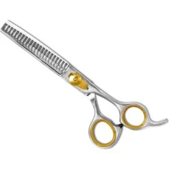 Sharf Straight Gold Touch Round Tips Dog Grooming Scissors, 6.5-in -Pet Wellness 289368 PT2. AC SS1800 V1618867917