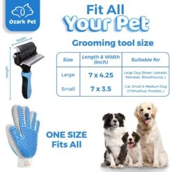 Ozark Pet Dog & Cat Grooming Kit -Pet Wellness 290029 PT5. AC SS1800 V1619110653