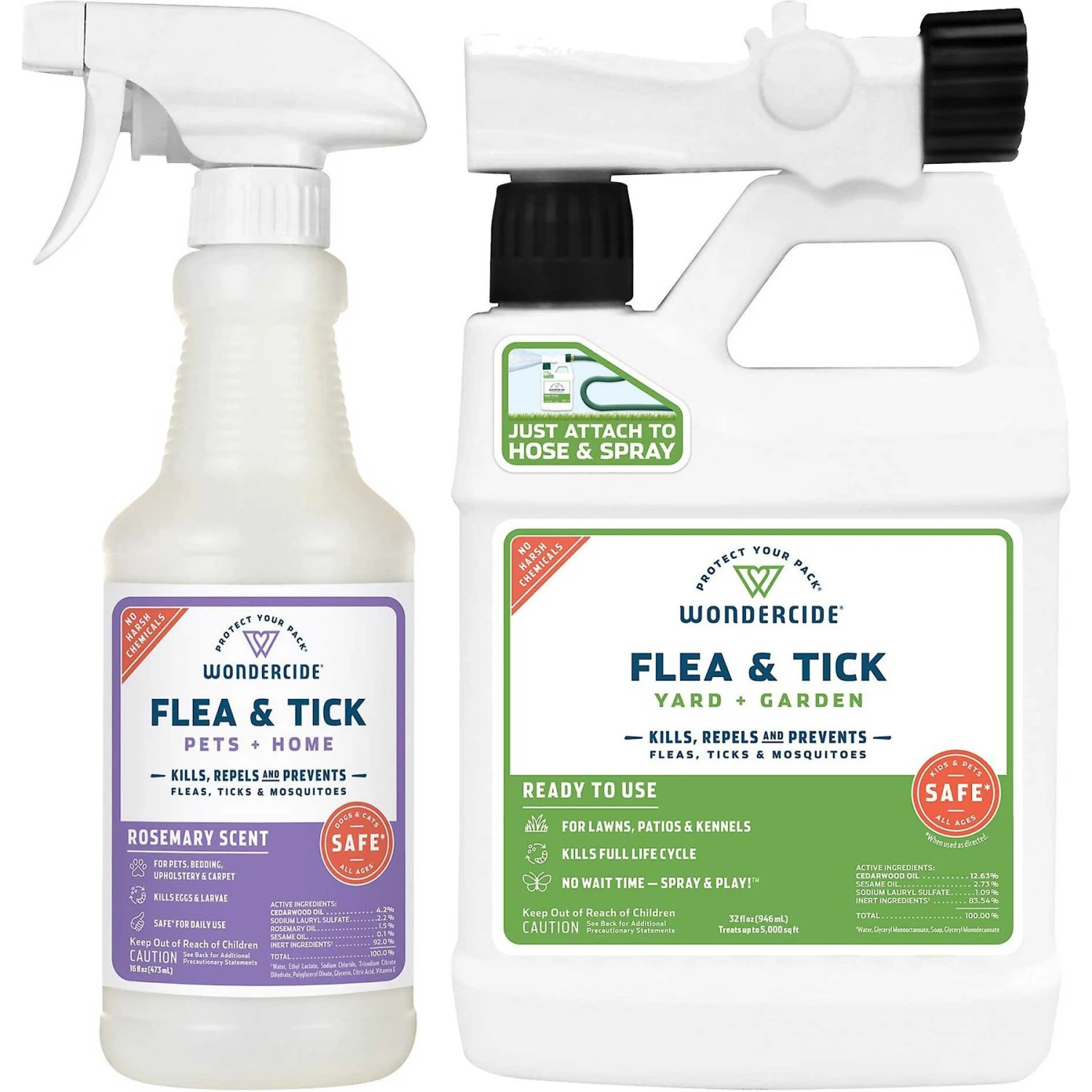 Wondercide Rosemary Home & Pet Flea & Tick Spray & Wondercide Yard & Garden Flea & Tick Spray 1 Wondercide Rosemary Home & Pet Flea & Tick Spray & Wondercide Yard & Garden Flea & Tick Spray