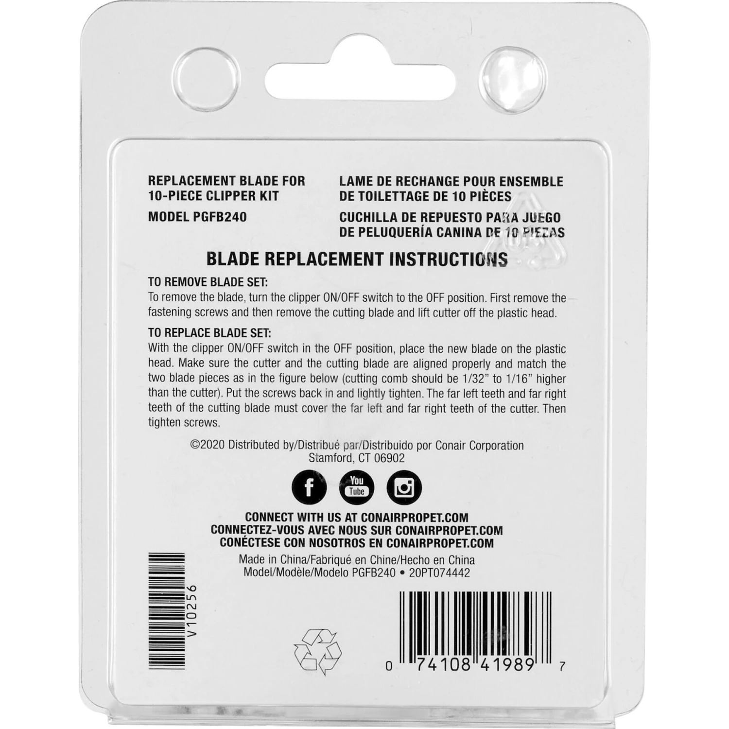 ConairPROPET 10-Piece Clipper Kit Replacement Blade 5 ConairPROPET 10-Piece Clipper Kit Replacement Blade - Image 5