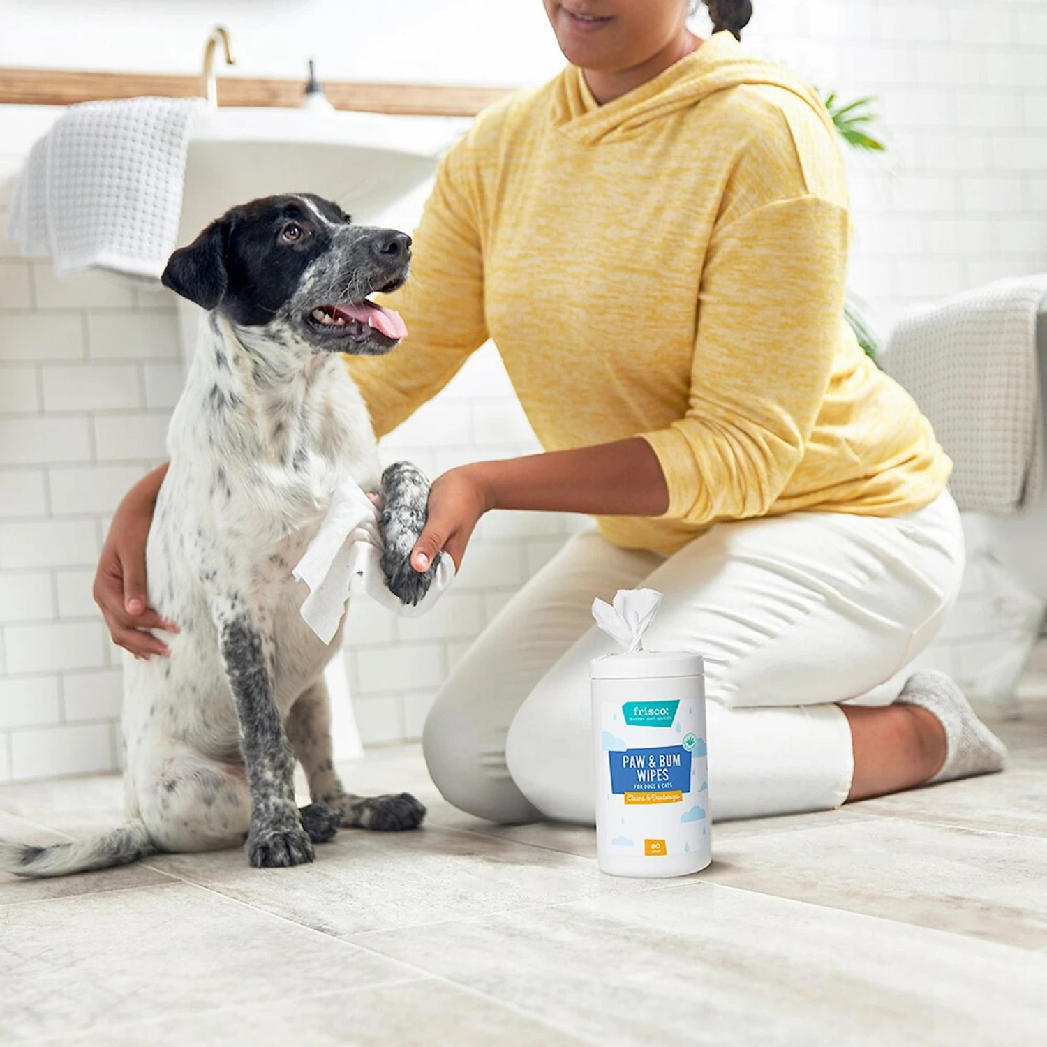 Frisco Deodorizing Paw & Bum Waterless Grooming Wipes For Dogs & Cats 5 Frisco Deodorizing Paw & Bum Waterless Grooming Wipes For Dogs & Cats - Image 5