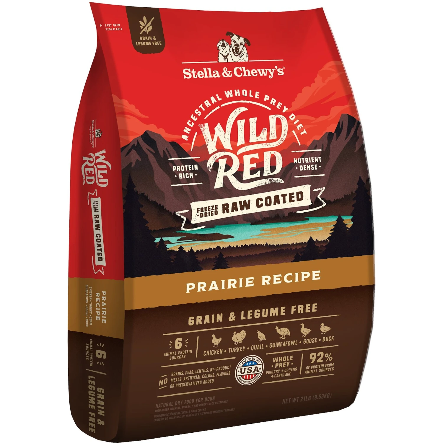 Stella & Chewy's Wild Red Raw Coated Kibble Grain-Free Prairie Recipe Dry Dog Food 1 Stella & Chewy's Wild Red Raw Coated Kibble Grain-Free Prairie Recipe Dry Dog Food