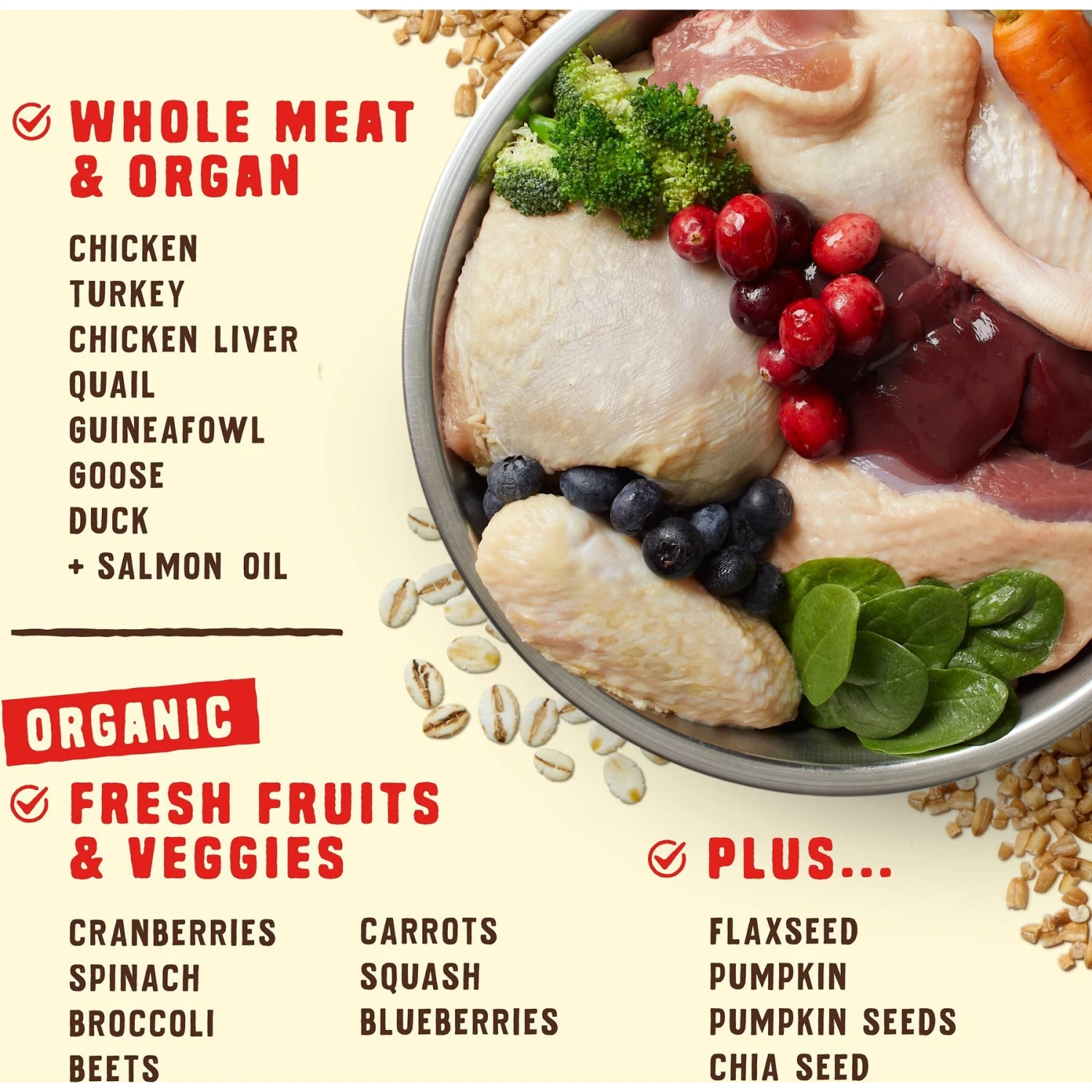 Stella & Chewy's Wild Red Raw Coated Kibble Wholesome Grains Prairie Recipe Dry Dog Food 4 Stella & Chewy's Wild Red Raw Coated Kibble Wholesome Grains Prairie Recipe Dry Dog Food - Image 4