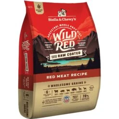 Stella & Chewy's Wild Red Raw Coated Kibble Wholesome Grains Red Meat Recipe Dry Dog Food