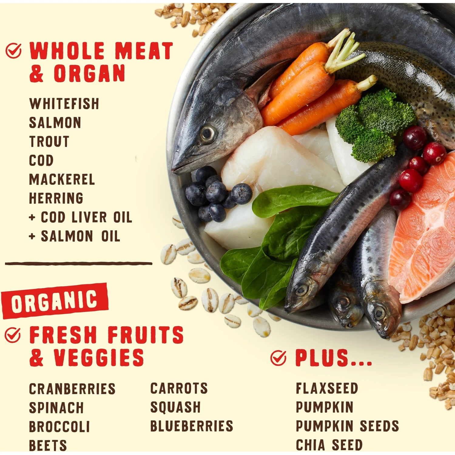 Stella & Chewy's Wild Red Raw Coated Kibble Wholesome Grains Ocean Recipe Dry Dog Food 4 Stella & Chewy's Wild Red Raw Coated Kibble Wholesome Grains Ocean Recipe Dry Dog Food - Image 4