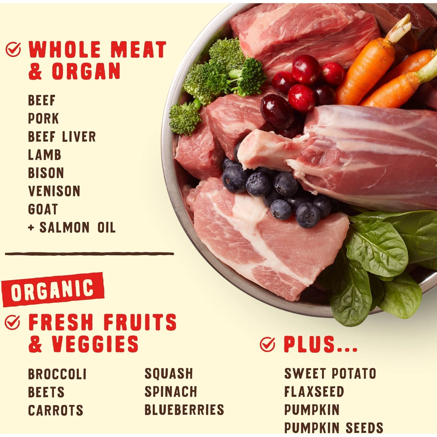 Stella & Chewy's Wild Red Raw Blend Kibble Grain-Free Red Meat Recipe Dry Dog Food 4 Stella & Chewy's Wild Red Raw Blend Kibble Grain-Free Red Meat Recipe Dry Dog Food - Image 4