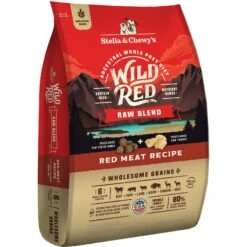 Stella & Chewy's Wild Red Raw Blend Kibble Wholesome Grains Red Meat Recipe Dry Dog Food