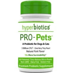 Hyperbiotics PRO-Pets Probiotic Dog & Cat Supplement, 60 Count