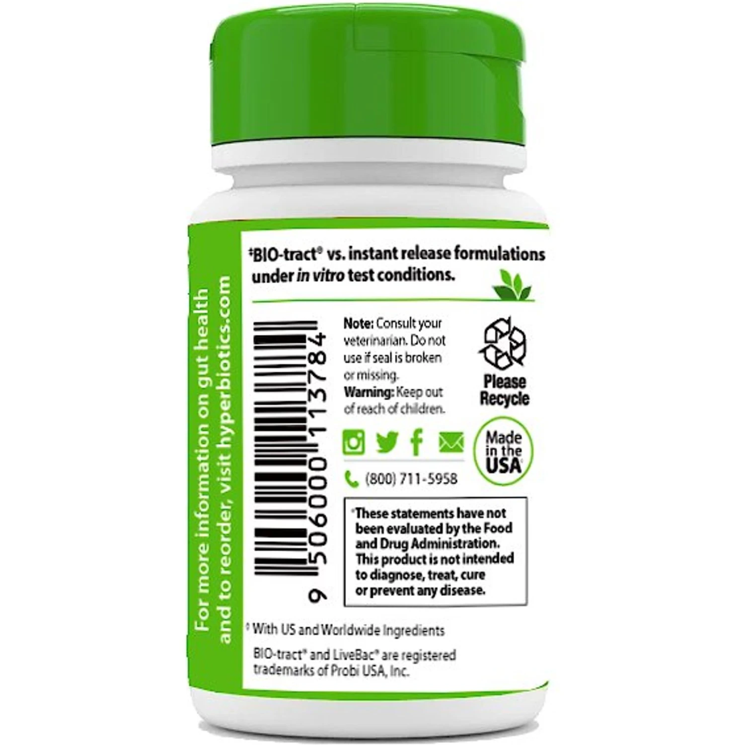 Hyperbiotics PRO-Pets Probiotic Dog & Cat Supplement, 60 Count 2 Hyperbiotics PRO-Pets Probiotic Dog & Cat Supplement, 60 Count - Image 2