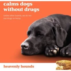 Heavenly Hounds Relaxation Square Peanut Butter Flavor Stress & Anxiety Relief Dog Supplement, 12 Count -Pet Wellness 291680 PT7. AC SS1800 V1620766045
