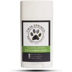 Twin Springs Bark Bar Cucumber Mint Scented Dog Soap Stick, 2.65-oz Bar