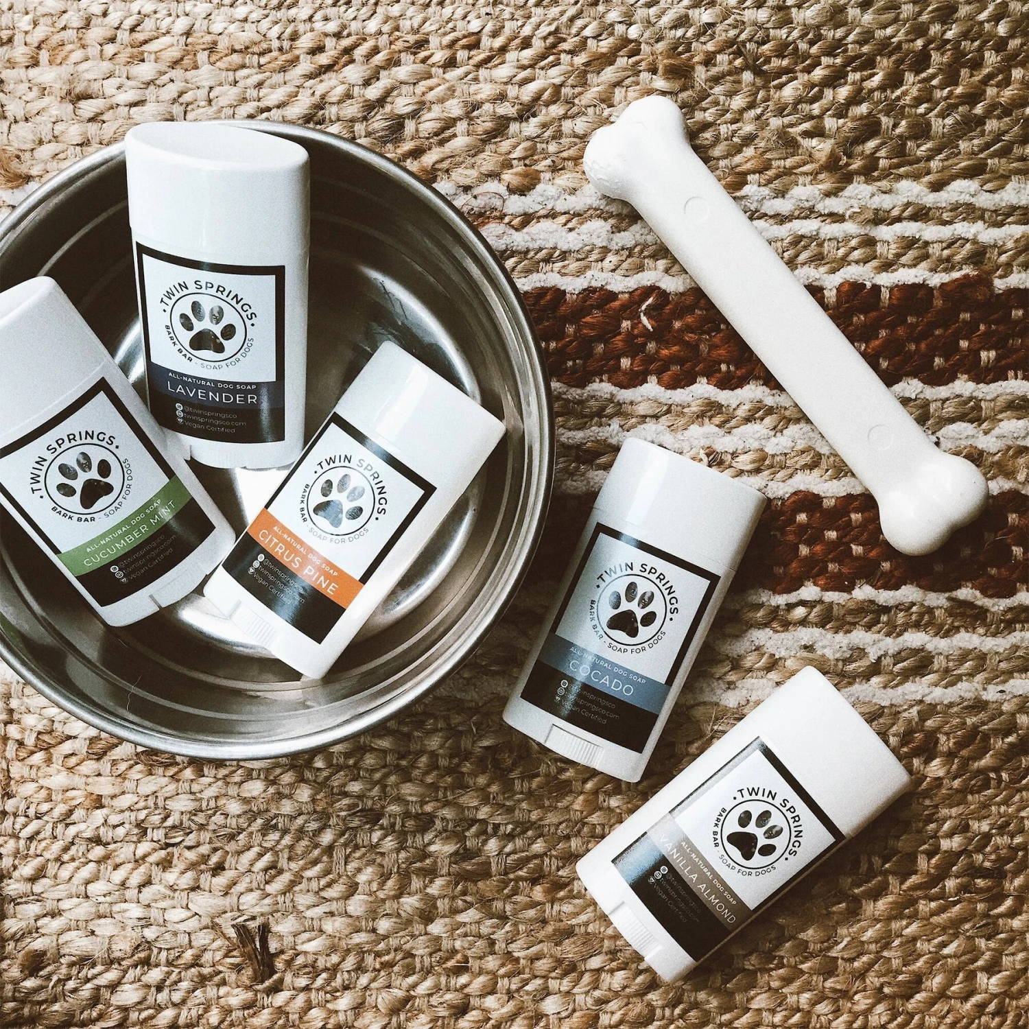 Twin Springs Bark Bar Cucumber Mint Scented Dog Soap Stick, 2.65-oz Bar 2 Twin Springs Bark Bar Cucumber Mint Scented Dog Soap Stick, 2.65-oz Bar - Image 2