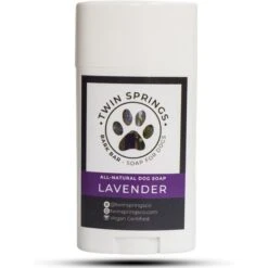 Twin Springs Bark Bar Lavender Scented Dog Soap Stick, 2.65-oz Bar