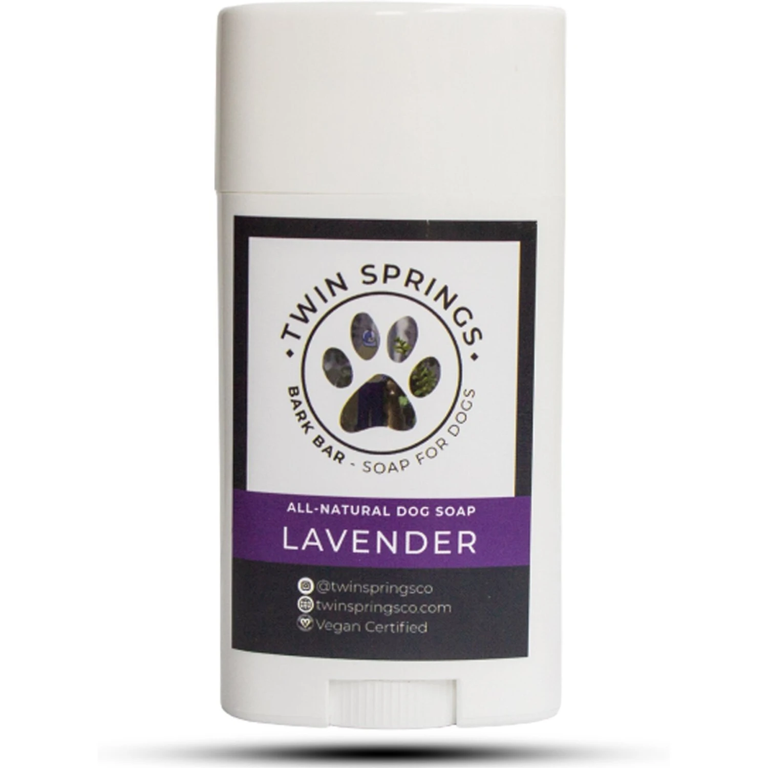 Twin Springs Bark Bar Lavender Scented Dog Soap Stick, 2.65-oz Bar 1 Twin Springs Bark Bar Lavender Scented Dog Soap Stick, 2.65-oz Bar