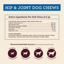 Hemp Well Hip & Joint Support Soft Chew Dog Supplement, 60 Count -Pet Wellness 292127 PT2. AC SS1800 V1700689455