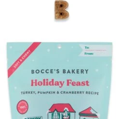 Bocce's Bakery Holiday Feast Turkey, Pumpkin & Cranberry Recipe Soft & Chewy Dog Treats, 6-oz Bag 5 Bocce's Bakery Holiday Feast Turkey, Pumpkin & Cranberry Recipe Soft & Chewy Dog Treats, 6-oz Bag -Pet Wellness 292509 PT2. AC SS1800 V1667326889