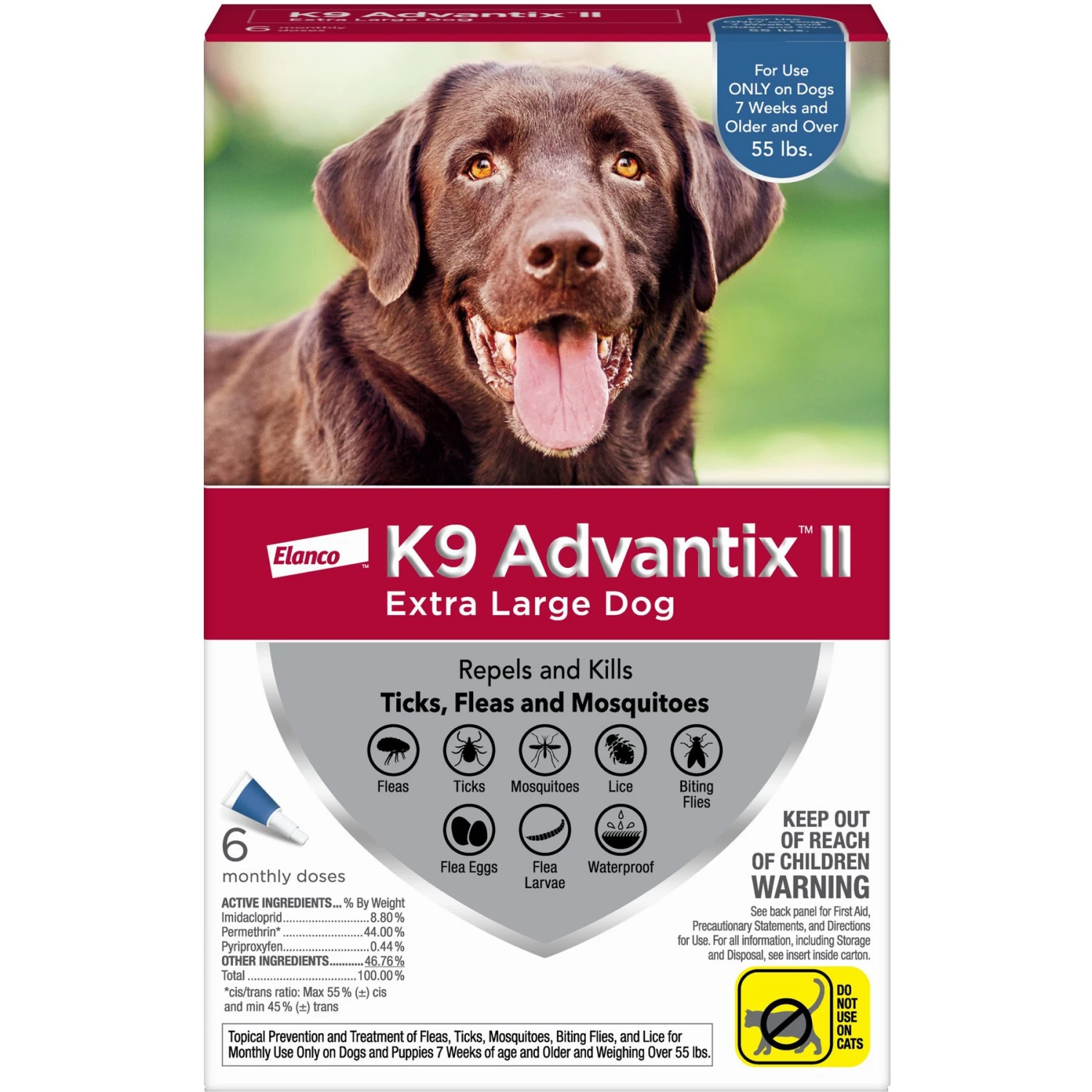 K9 Advantix II Flea & Tick Spot Treatment For Dogs, Over 55 Lbs & Elanco Dewormer For Tapeworms For Dogs 2 K9 Advantix II Flea & Tick Spot Treatment For Dogs, Over 55 Lbs & Elanco Dewormer For Tapeworms For Dogs - Image 2