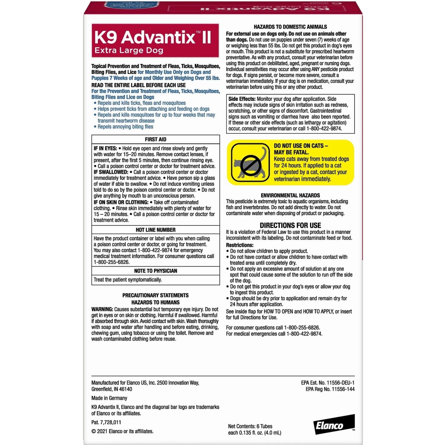 K9 Advantix II Flea & Tick Spot Treatment For Dogs, Over 55 Lbs & Elanco Dewormer For Tapeworms For Dogs 3 K9 Advantix II Flea & Tick Spot Treatment For Dogs, Over 55 Lbs & Elanco Dewormer For Tapeworms For Dogs - Image 3