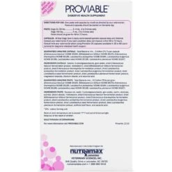 Nutramax Proviable Probiotics & Prebiotics Capsules Digestive Supplement For Cats & Dogs & Nutramax Proviable Paste & Capsules Digestive Supplement Kit -Pet Wellness 293420 PT6. AC SS1800 V1624610848