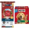 Purina ONE Natural Large Breed +Plus Formula Dry Dog Food & Milk-Bone Original Large Biscuit Dog Treats