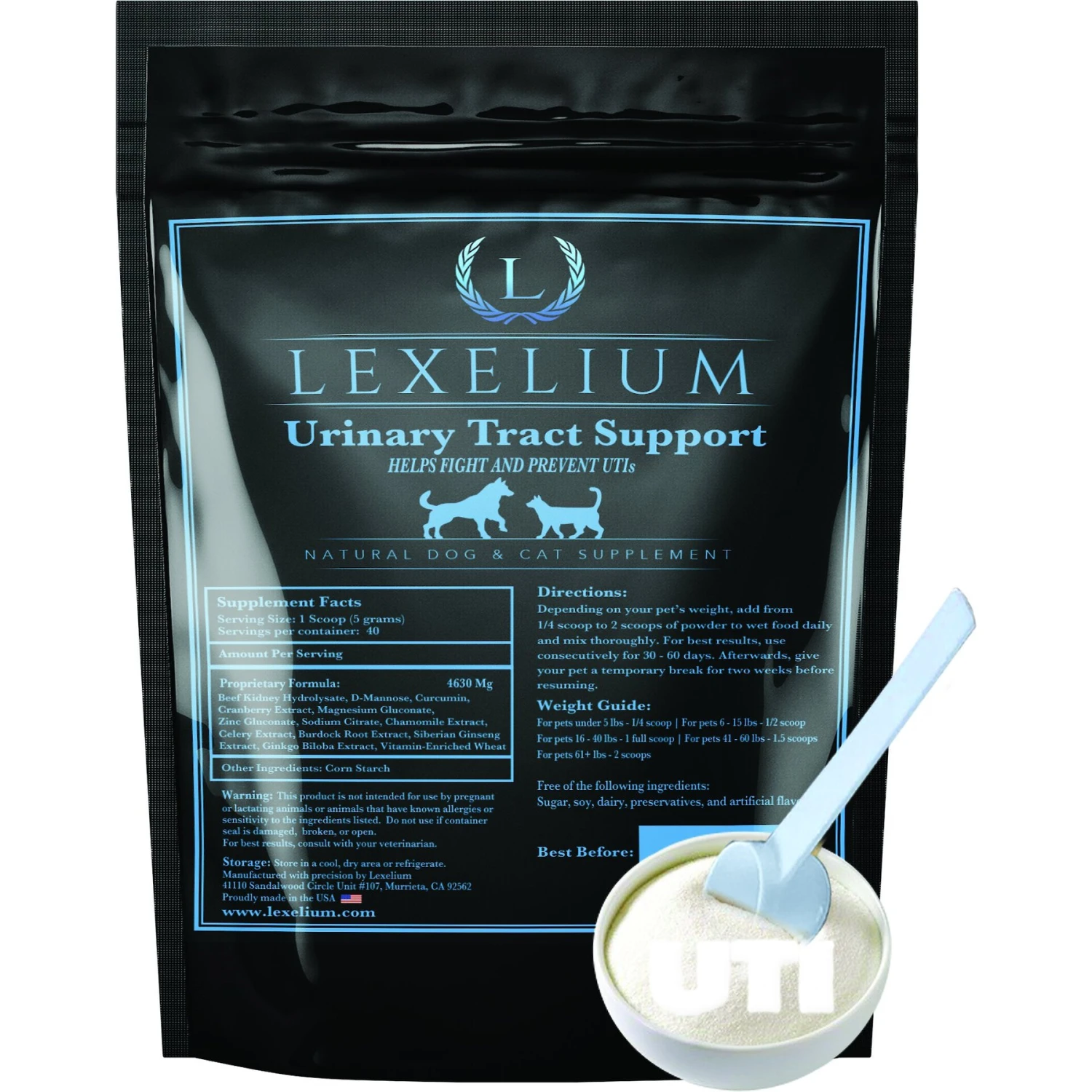Lexelium Urinary Tract Support Dog & Cat Supplement, 7-oz Bag 1 Lexelium Urinary Tract Support Dog & Cat Supplement, 7-oz Bag