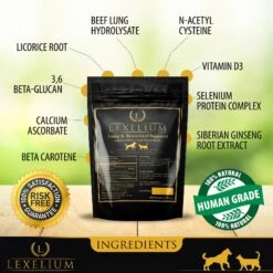 Lexelium Lung & Bronchial Support Dog & Cat Supplement, 7-oz Bag -Pet Wellness 296924 PT2. AC SS1800 V1621028923