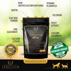 Lexelium Fur & Coat Enhancer Dog & Cat Supplement, 7-oz Bag -Pet Wellness 296934 PT2. AC SS1800 V1621034535