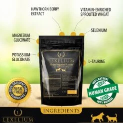 Lexelium Heart Support System Dog & Cat Supplement, 7-oz Bag -Pet Wellness 296938 PT2. AC SS1800 V1621028567